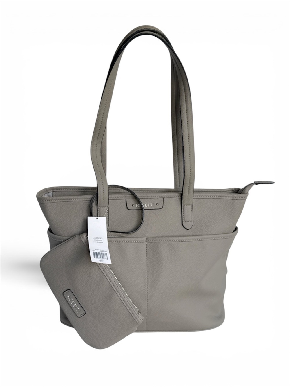 Rosetti Tessa Tote Husky Grey Vegan Leather New with Tags